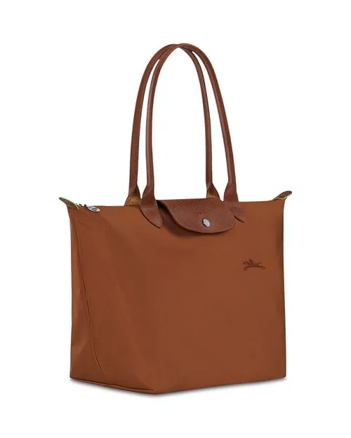 Le Pliage Green Longchamp Recycled Nylon Tote in Brown