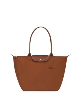 Le Pliage Green Longchamp Recycled Nylon Tote in Brown