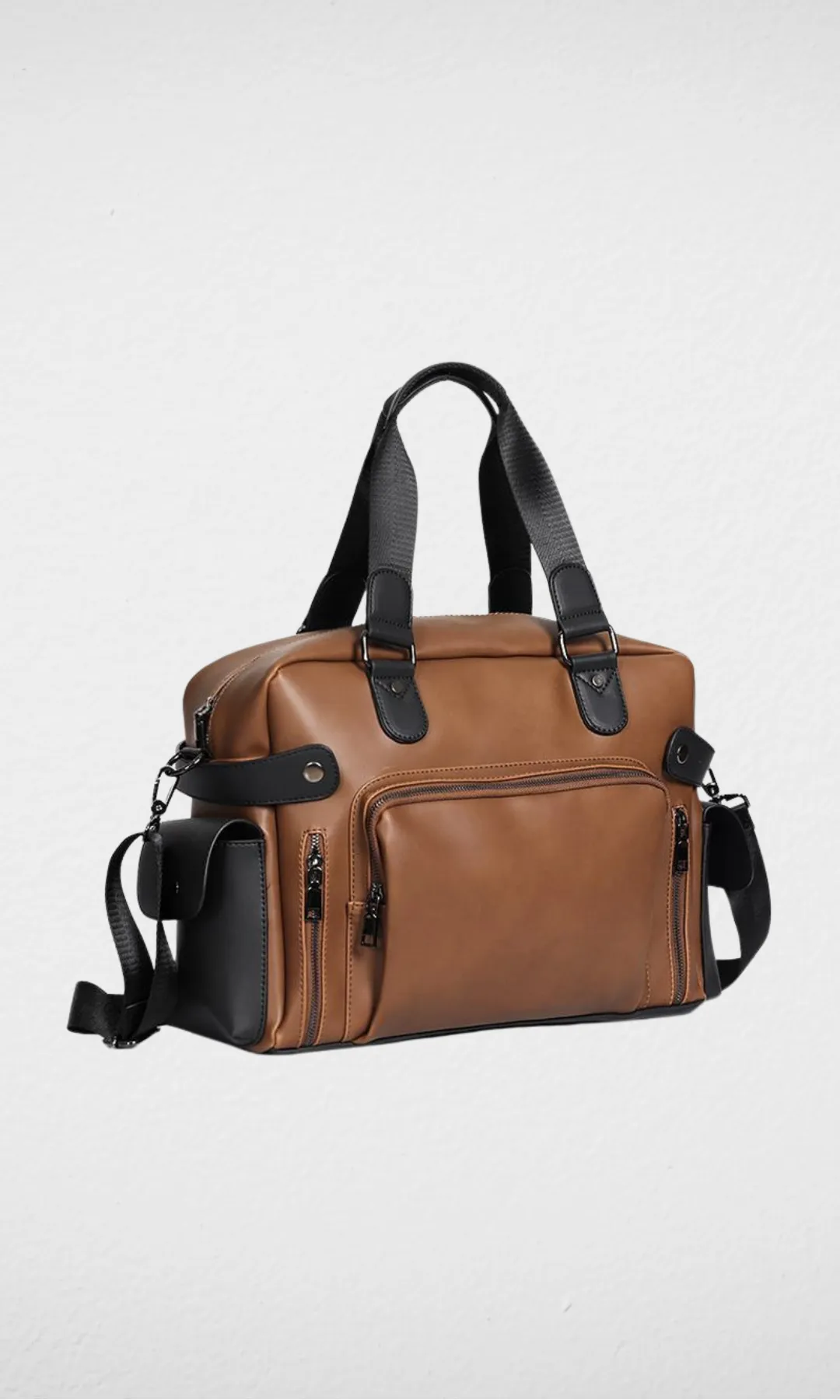 Leather Handbag (Brown)