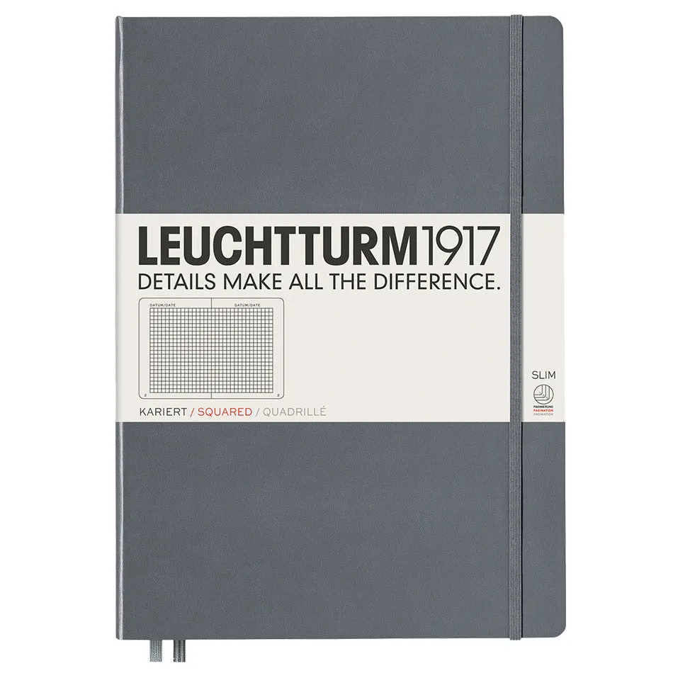 LEUCHTTURM1917 Hardcover Notebook Master Slim Anthracite