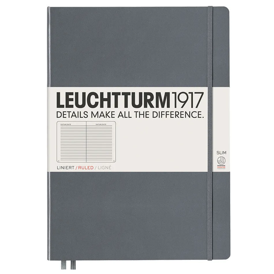 LEUCHTTURM1917 Hardcover Notebook Master Slim Anthracite