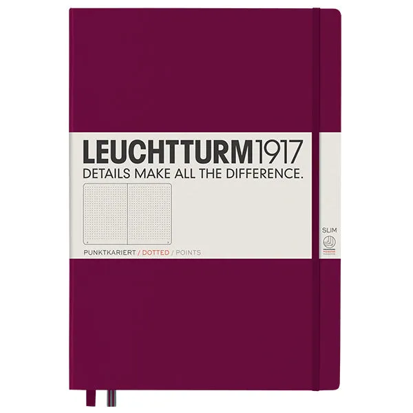 LEUCHTTURM1917 Hardcover Notebook Master Slim Port Red