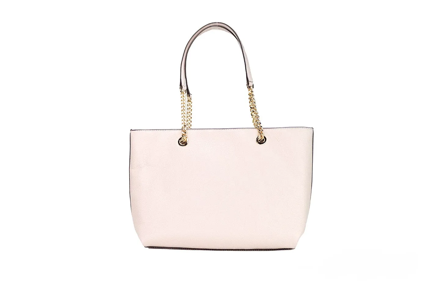 Michael Kors Jet Set Medium Front Zip Chain Tote Bag (Powder Blush)