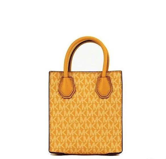 Michael Kors Mercer XS North South Shopper Crossbody Bag (Honeycomb Signature)