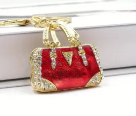 Mini Handbag Enamal Keychain