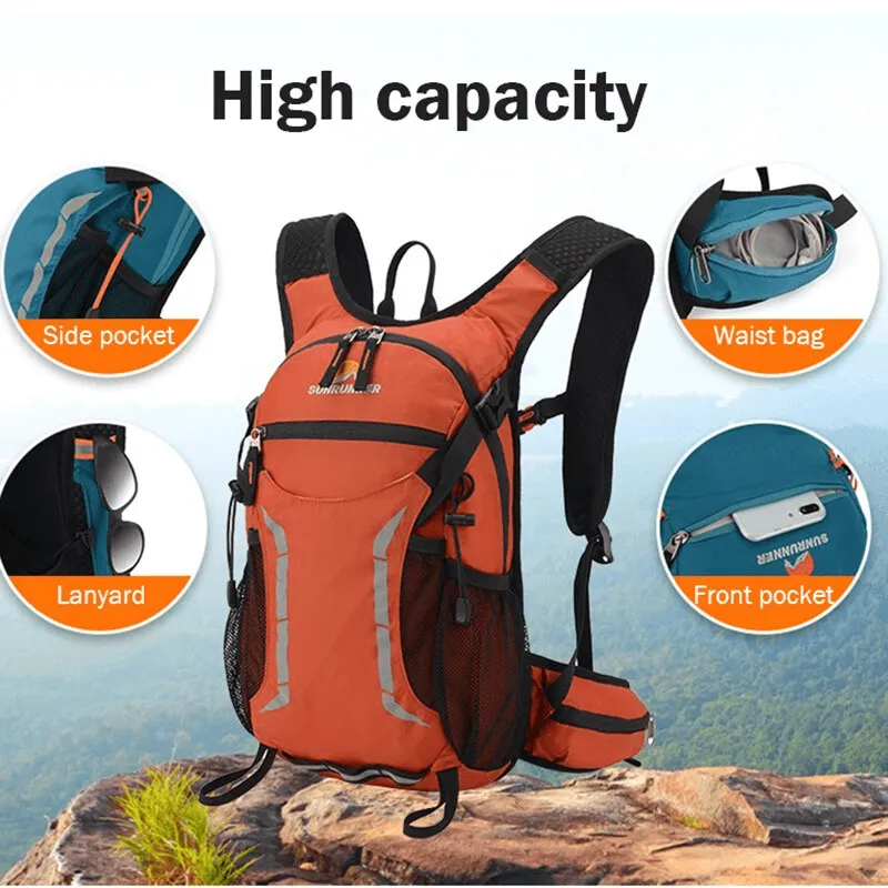 Multiple Pockets 15L Hiking Backpack / Waterproof Camping Rucksack - SF0807