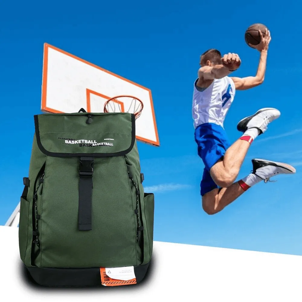 Portable Sports Basketball Bag with Ball Pocket / Outdoor Backpack - SF0844