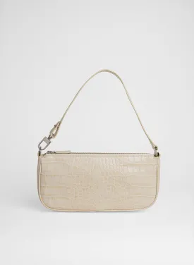 Rachel Croco Embossed Leather Bag