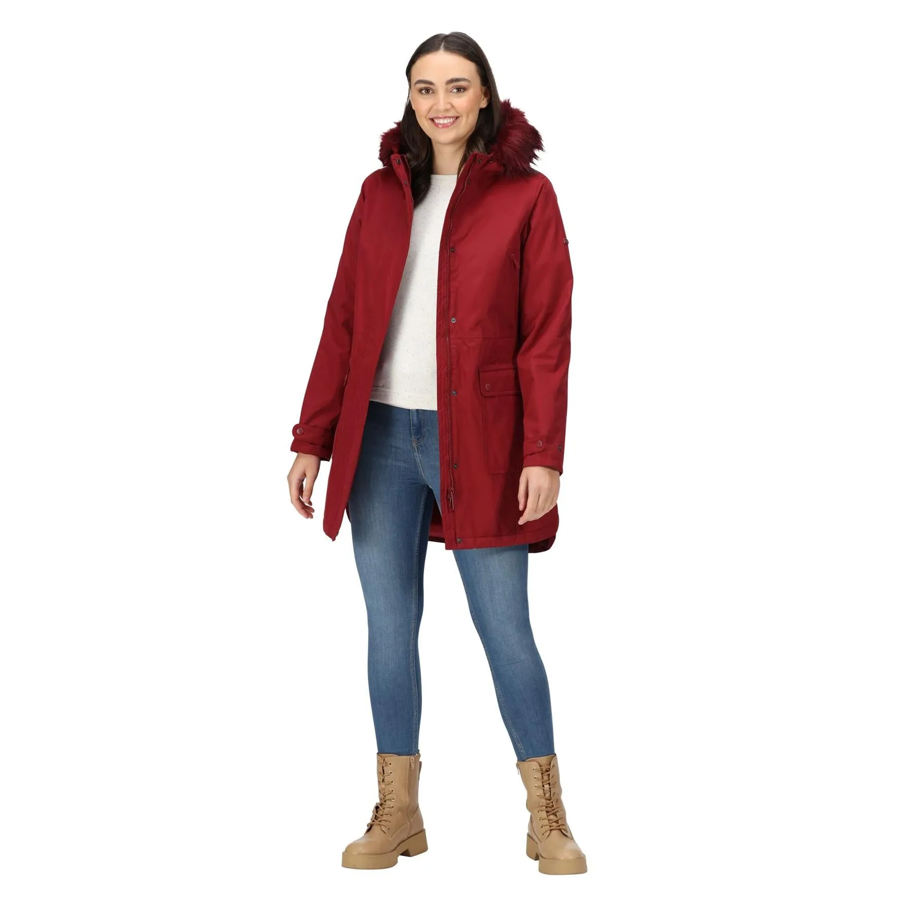 Regatta Womens Sabinka Fur Trim Waterproof Insulated Parka Coat