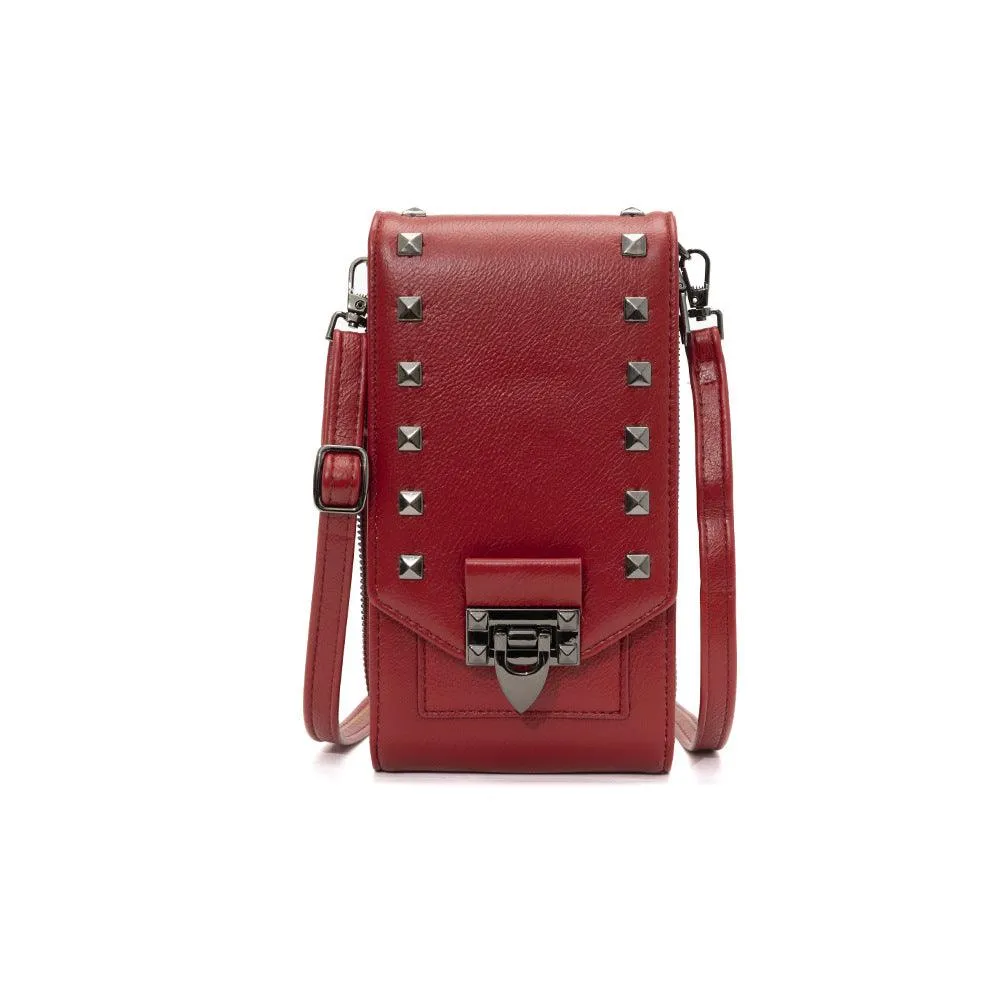 Rivet Design Shoulder Bags Mobile Phone Crossbody Bags Women