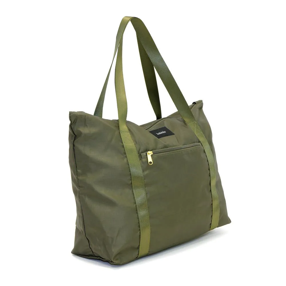 Safari Green Packable Tote Bag