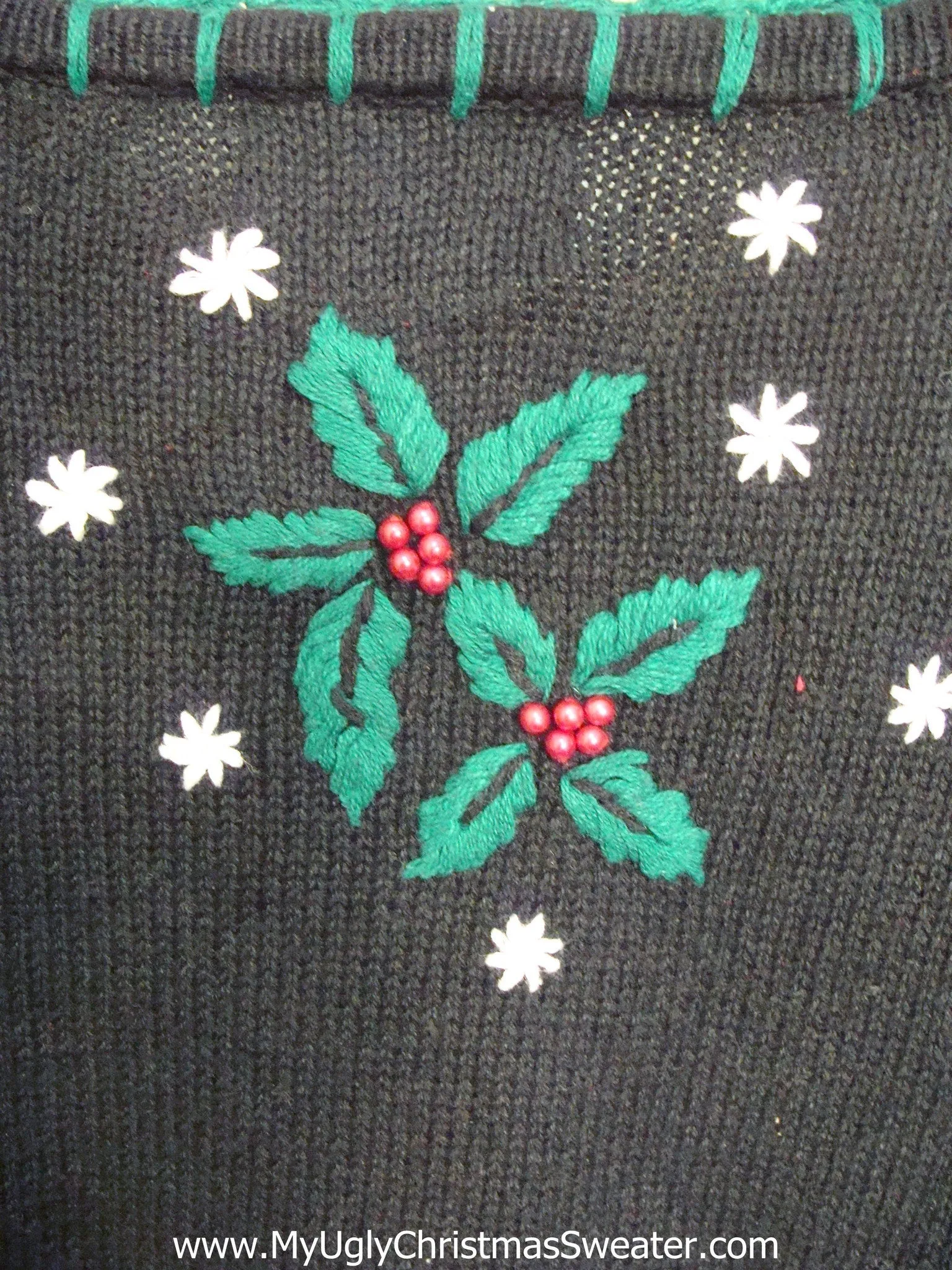 Seriously Crafty Embroidery Ugliest Christmas Sweater