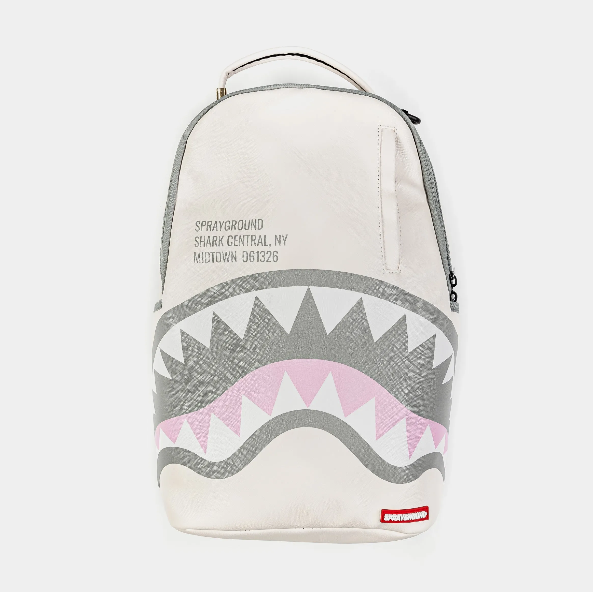 Shark Central Rose Mens Backpack (White/Pink)