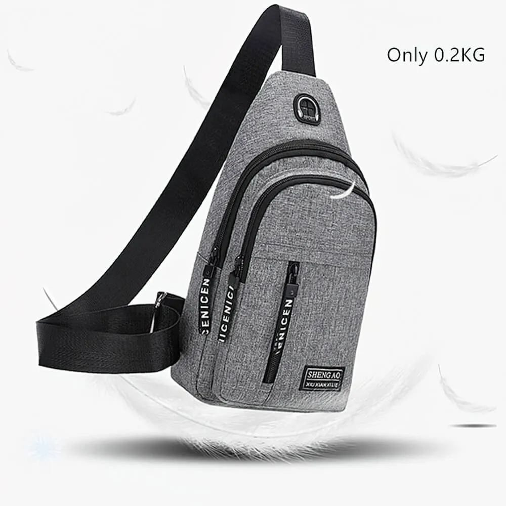 Small Waterproof Single Shoulder Strap Bag for Men - SF1217