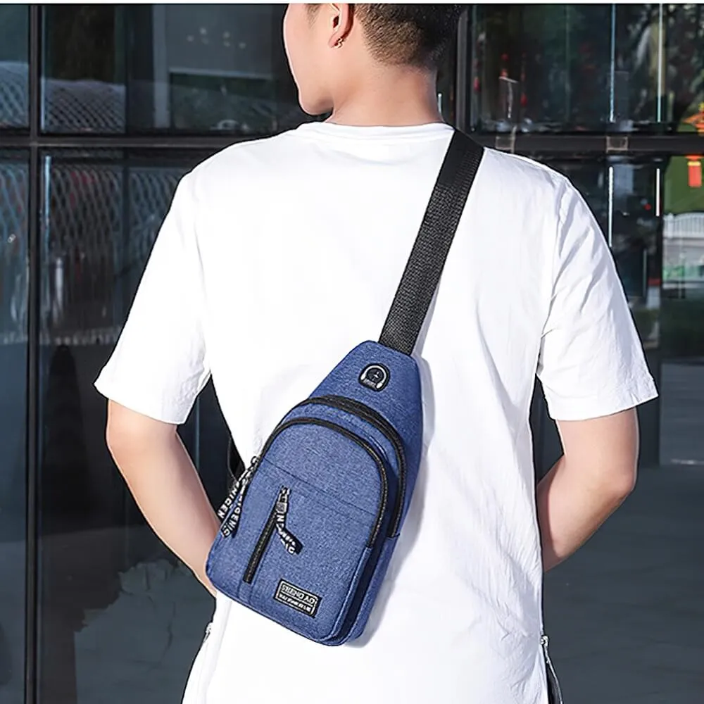 Small Waterproof Single Shoulder Strap Bag for Men - SF1217