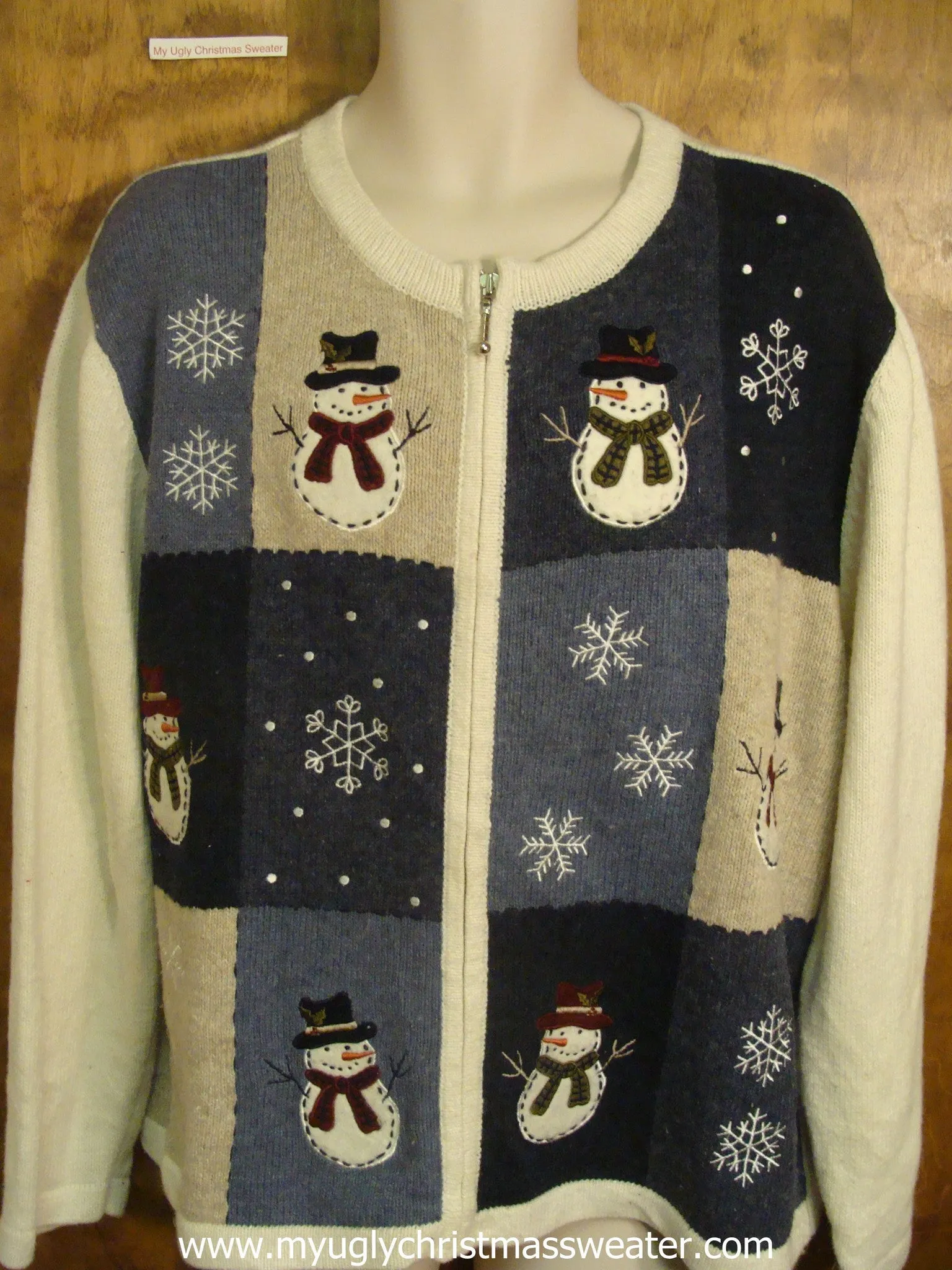 Snowmen and Snowflakes Ugly Christmas Sweater