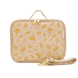 soyoung raw linen lunch box - sunkissed