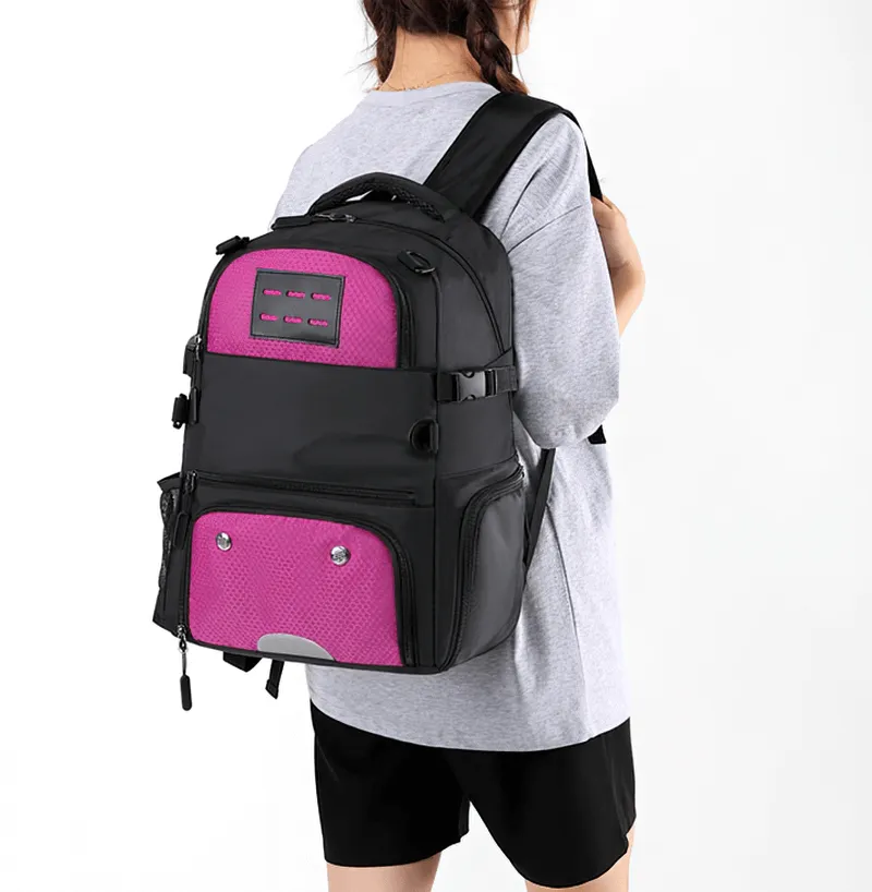 Sports Backpack With Shoe Compartment and Detachable Net Pocket - SF0808