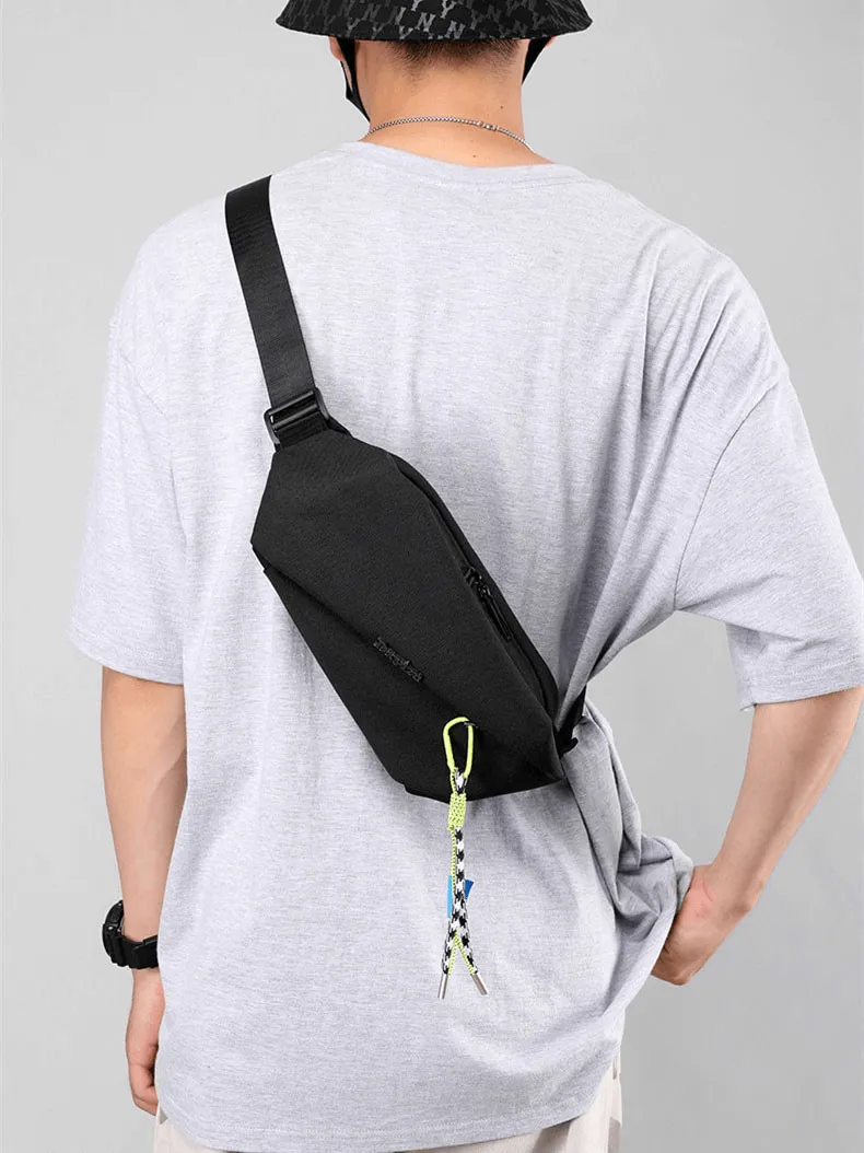 Sports Men's Waterproof Crossbody Chest Bag With Removable Pendant - SF1226