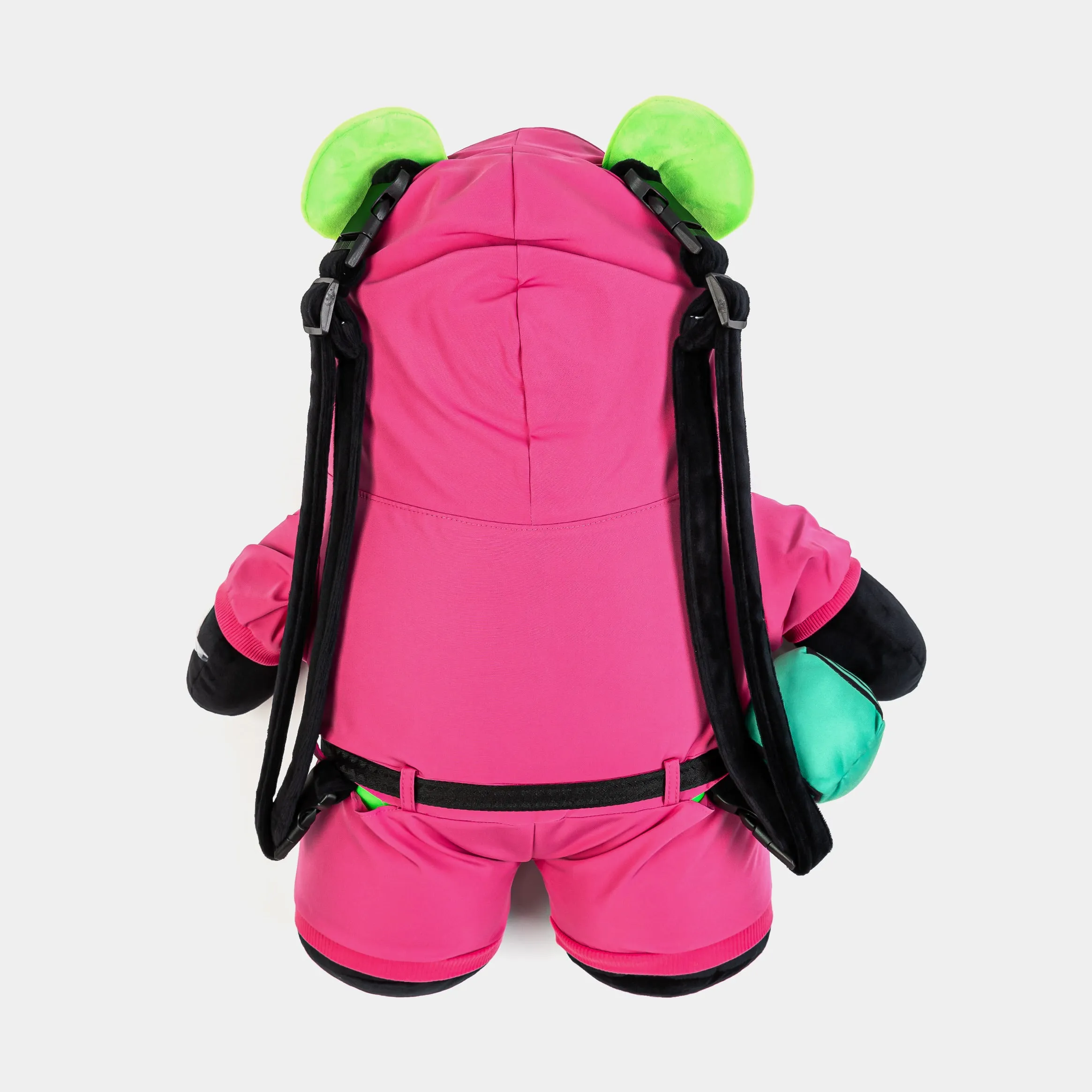 Squid Games Pink Soldier Mens Backpack (Pink/Black)