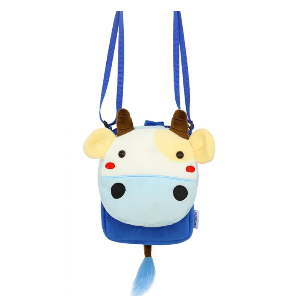 Totsafe Plush Bag Collection: Cow Crossbody Bag