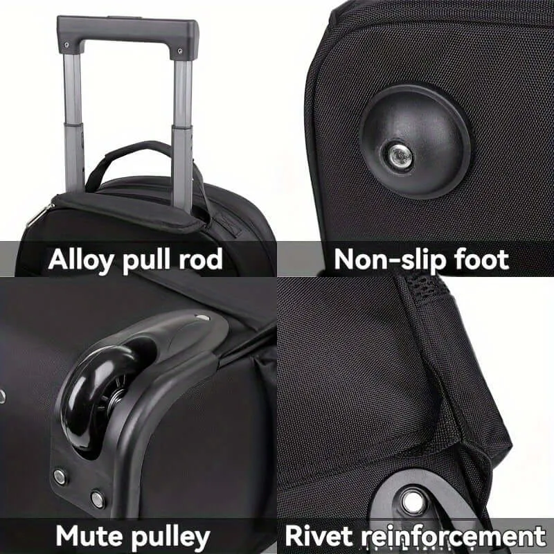 Ultimate Travel Companion: Versatile Multi-Layered Travel Backpack with Wheels