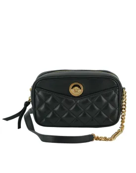 Versace Medusa Black & Gold Camera Crossbody Bag