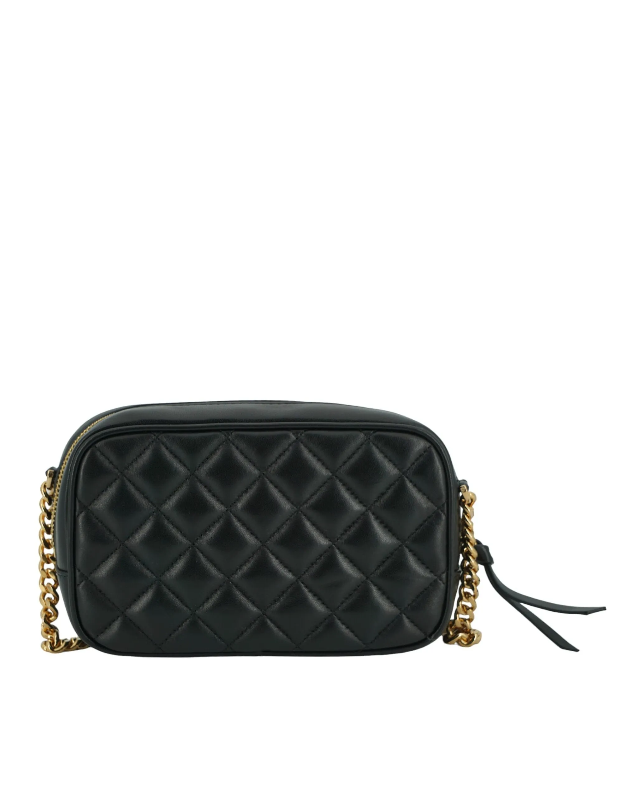 Versace Medusa Black & Gold Camera Crossbody Bag