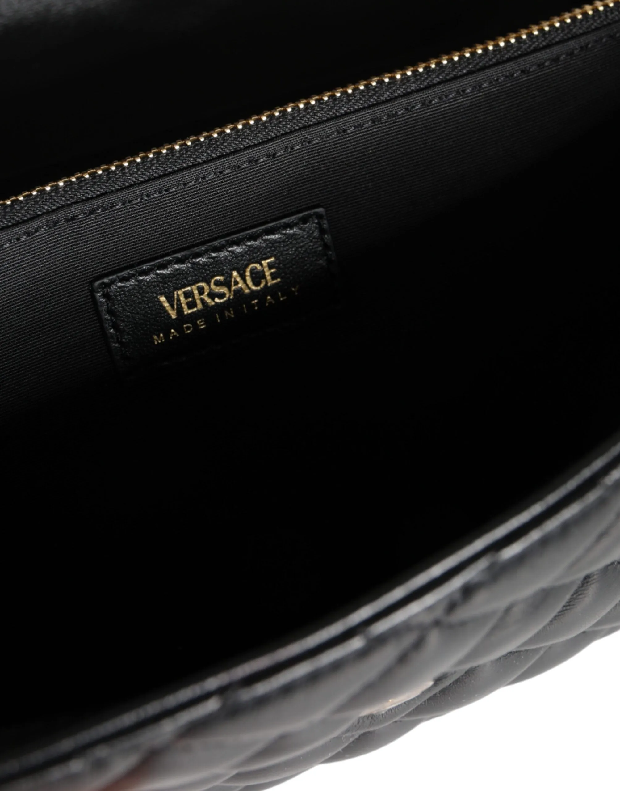 Versace Medusa Gloss Black Bag M