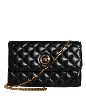 Versace Medusa Gloss Black Bag M