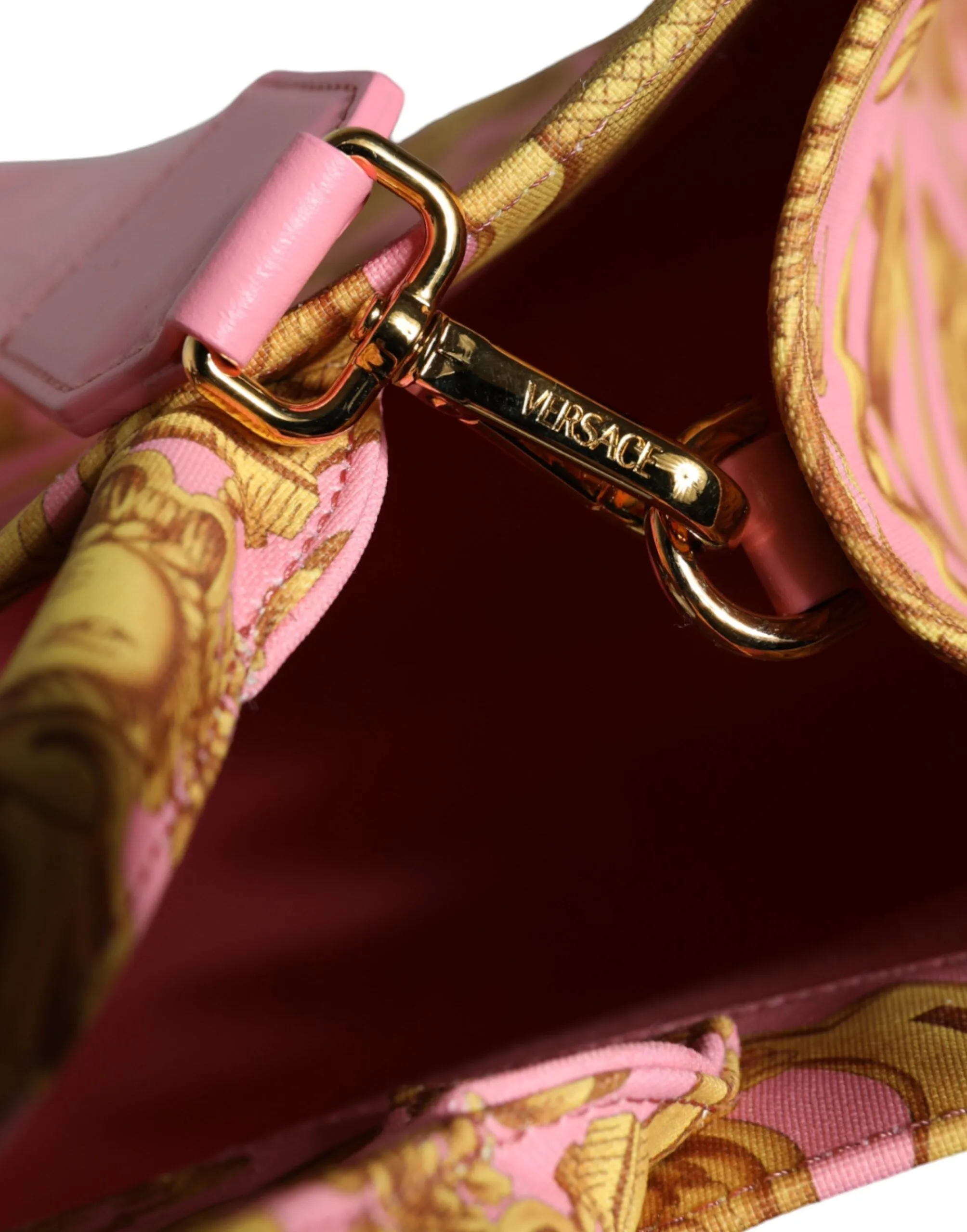 Versace Pink & Gold Paris Bag