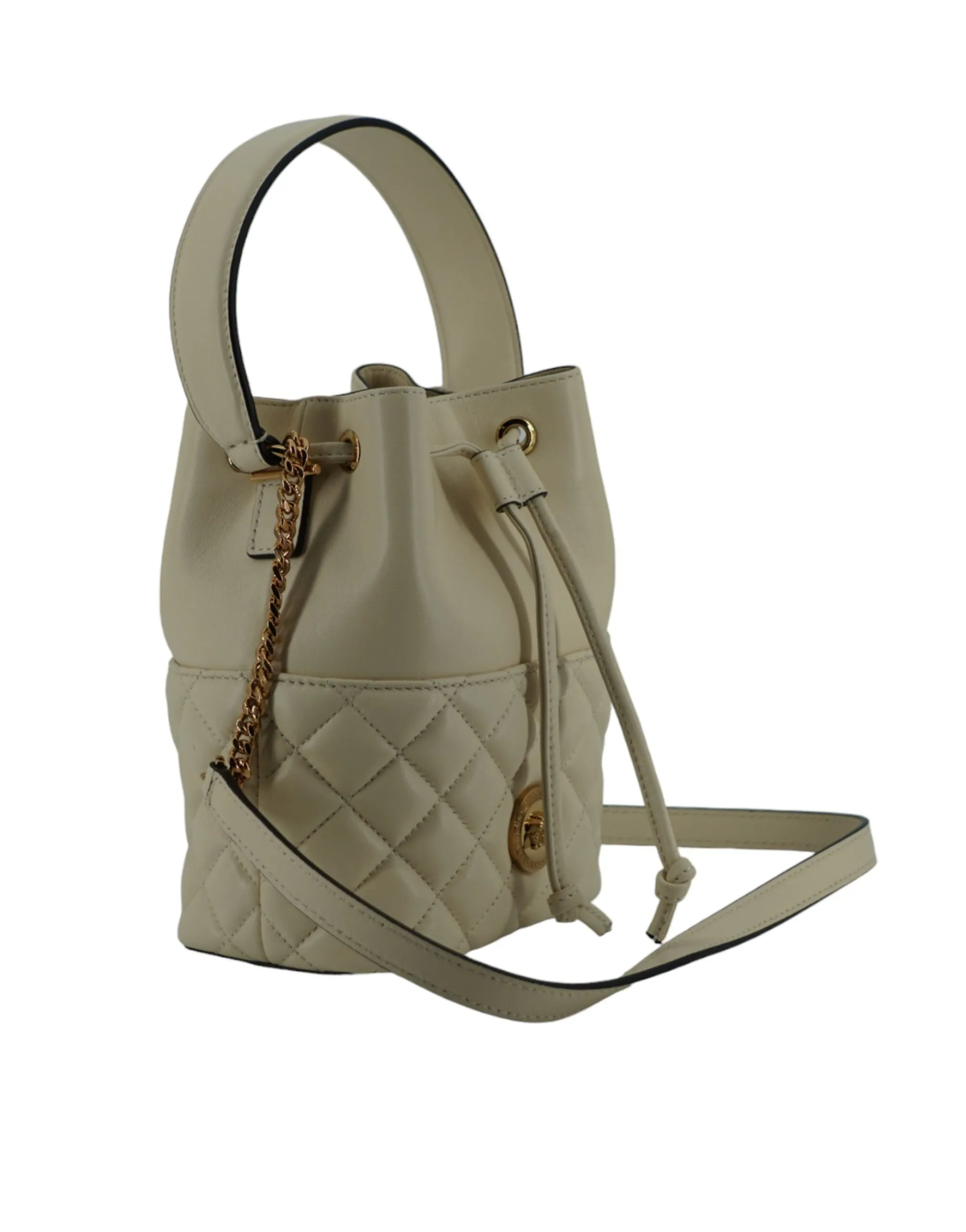 Versace Sahara Beige Small Bucket Shoulder Bag