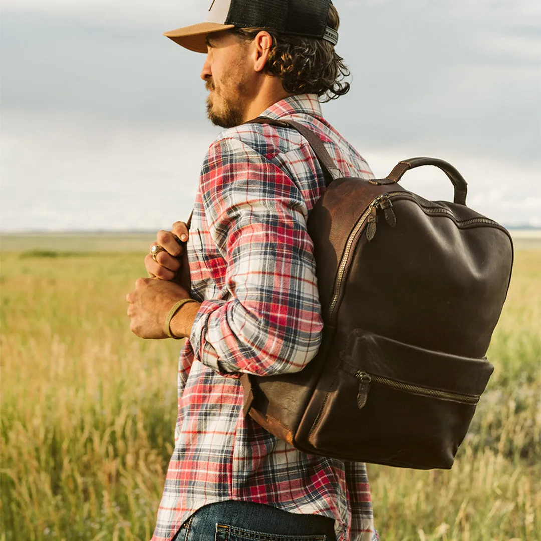 Walker Leather Backpack | Vintage Oak