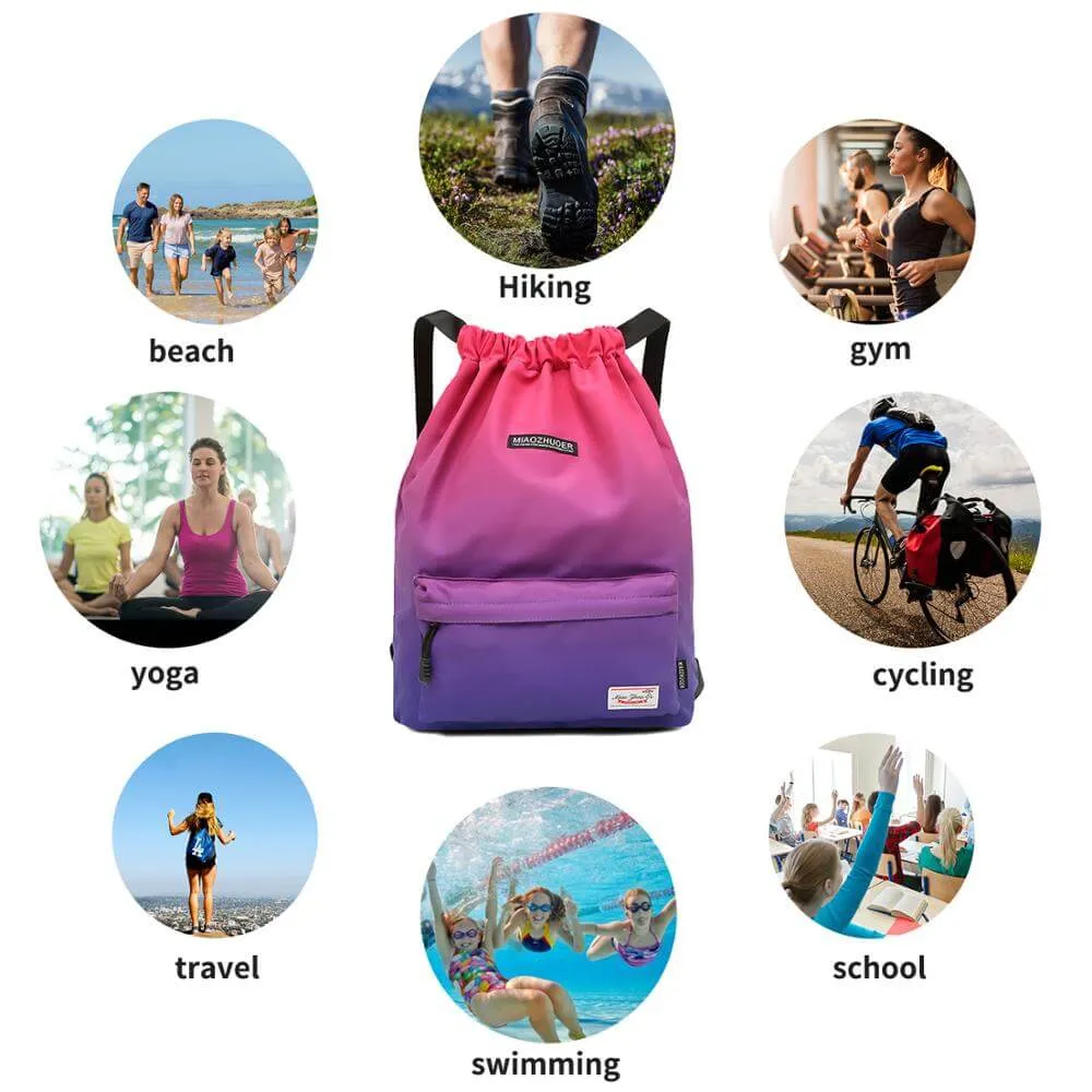 Waterproof Gym Softback Backpack / Fitness Drawstring Bag - SF0774