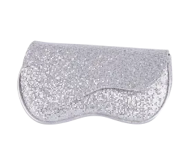 Wave Glitter Clutch Silver