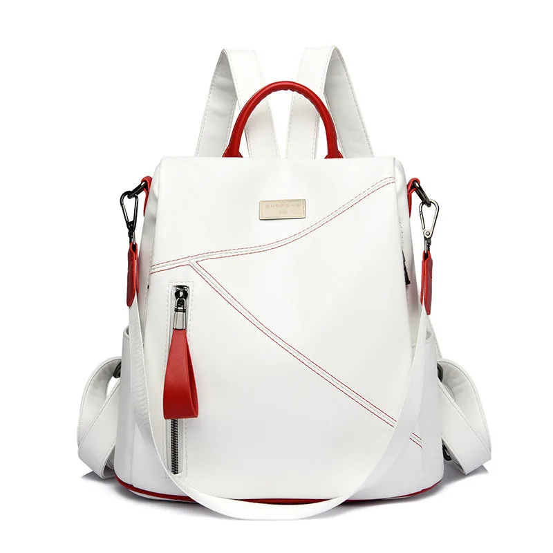 Women's Fashion Personality New Cowhide Backpack