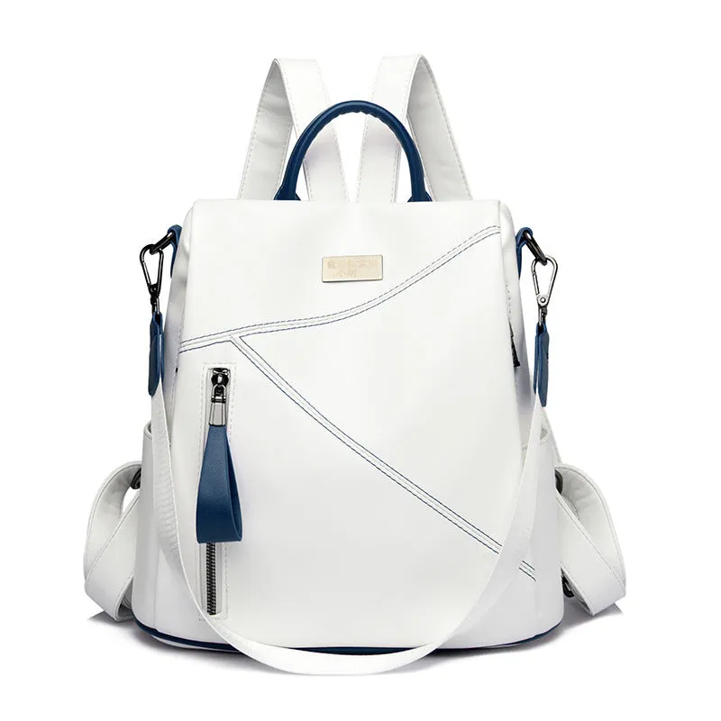 Women's Fashion Personality New Cowhide Backpack