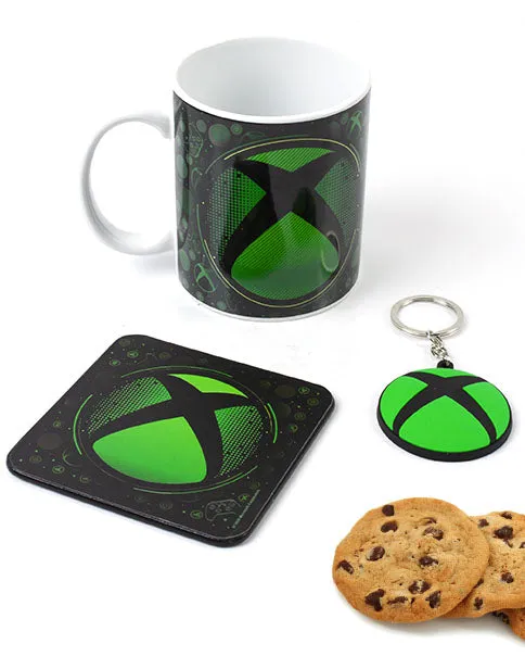 XBOX Ceramic Mug, Coaster & Keyring Gamer Gift Set