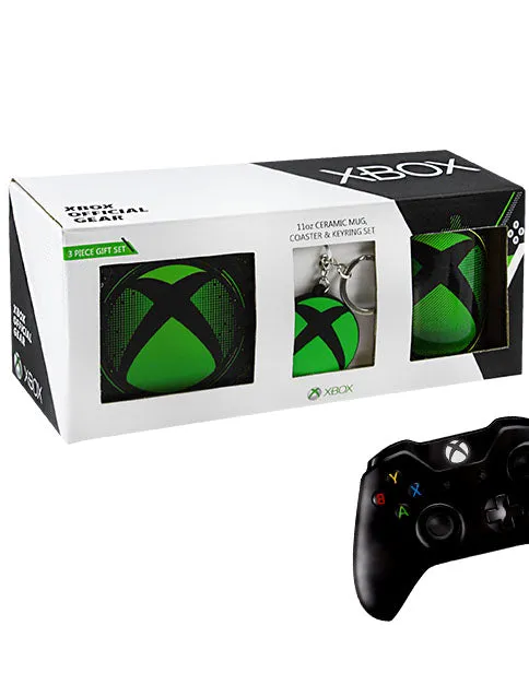 XBOX Ceramic Mug, Coaster & Keyring Gamer Gift Set