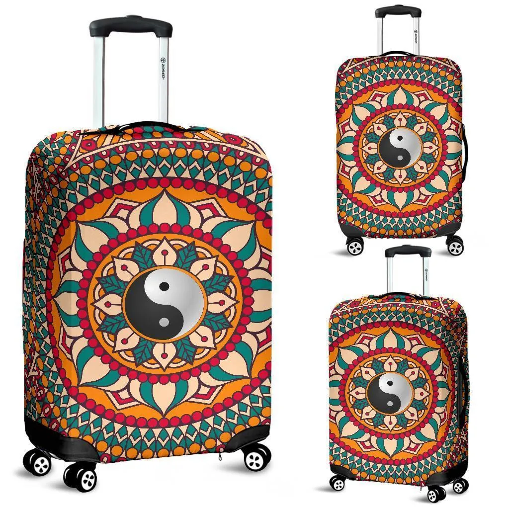 Yin Yang Colorful Luggage Cover