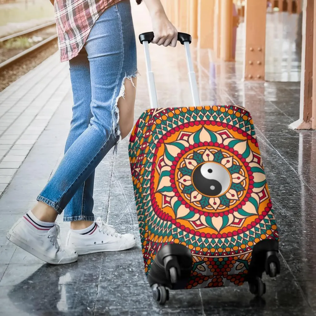 Yin Yang Colorful Luggage Cover