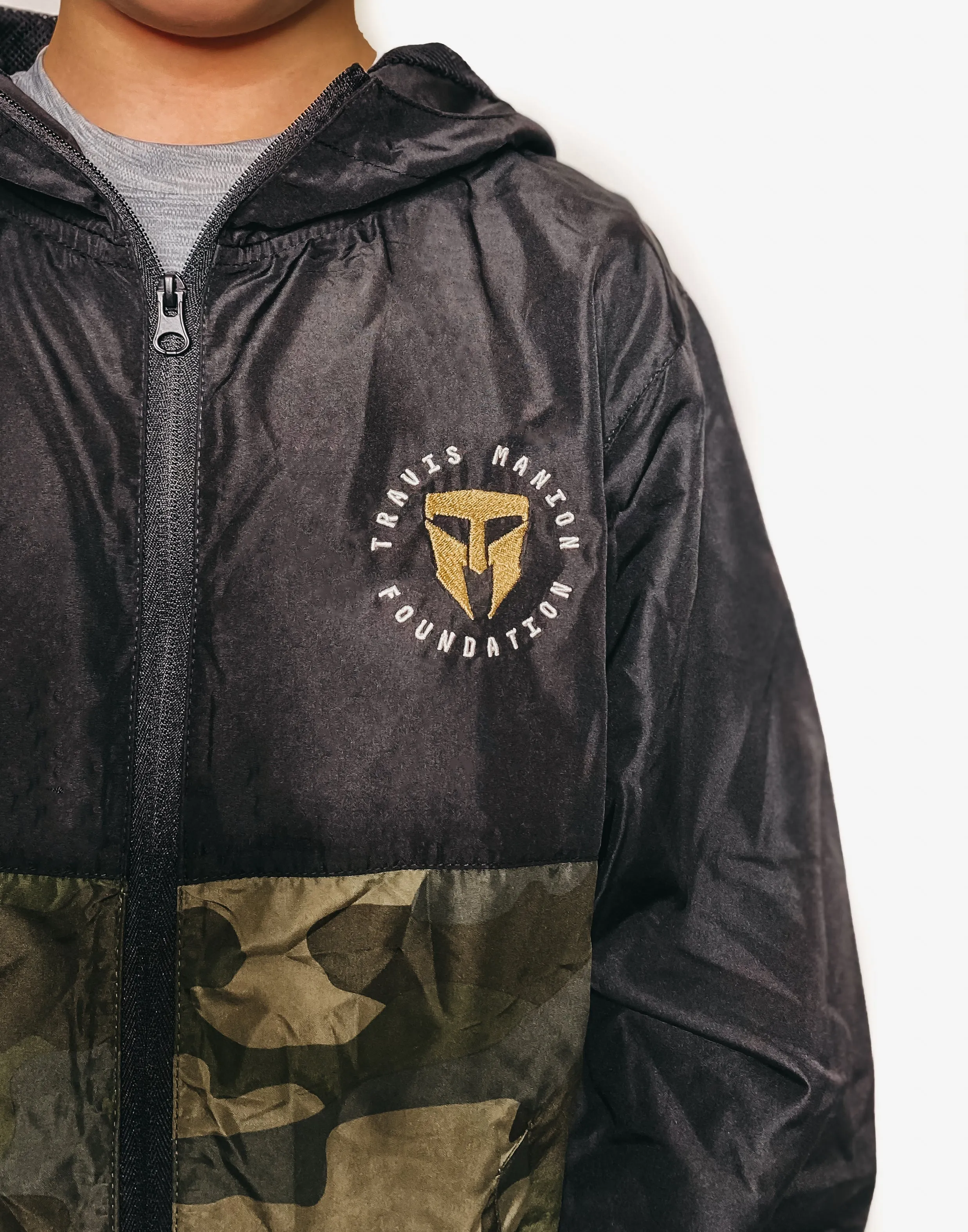 Youth Camo Windbreaker